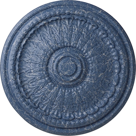 Ekena Millwork Brunswick Ceiling Medallion (Fits Canopies up to 4 1/2"), 27"OD x 2 1/2"P, Americana Crackle CM27BRAMC